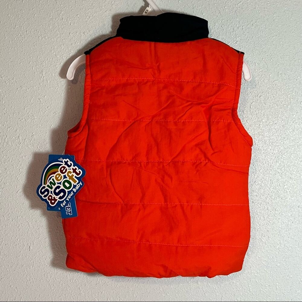 NWT Sweet & Soft Boy’s 3 Piece Basketball Set (Orange Vest, Shirt, & Jeans) 24M - Picture 8 of 16